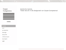 Tablet Screenshot of carpet-competence.at